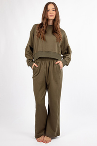 Dkaren DK-K-B23 Komplet bluza+spodnie, khaki