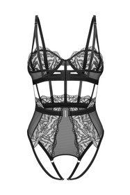 Obsessive Hersis crotchless teddy Body sexy, black