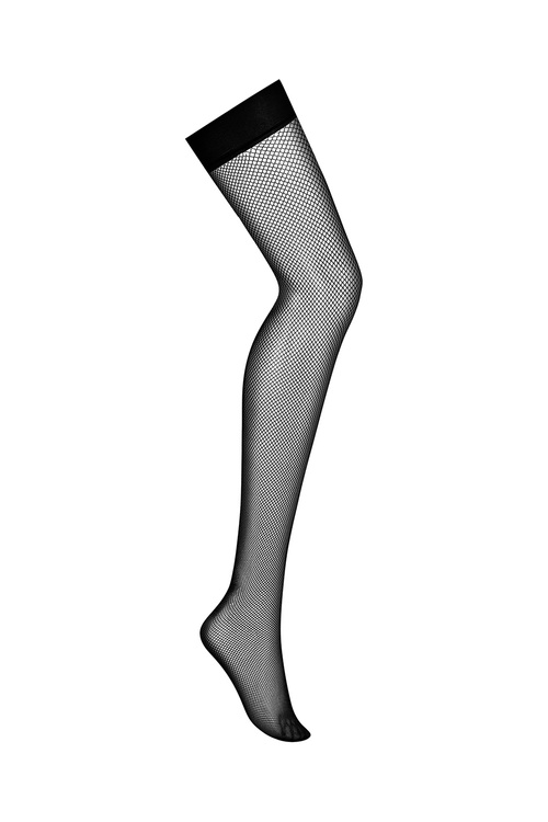 Obsessive S823 Stockings Wyrób pończoszniczy pończochy do pasa, czarny