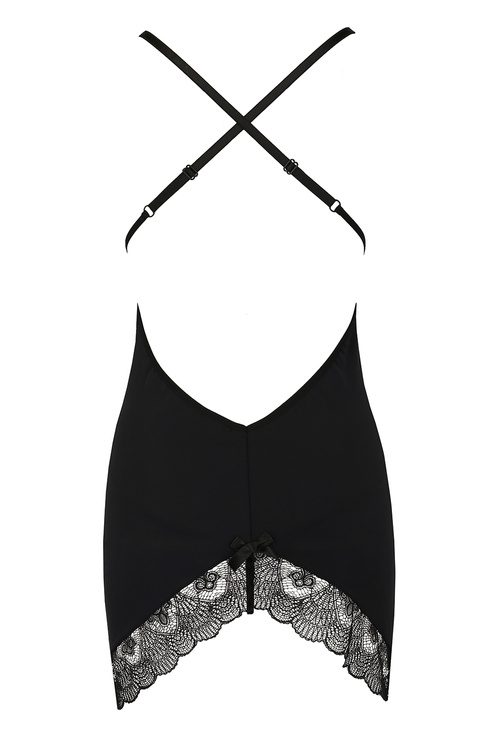 Casmir Alina chemise Nocna komplet koszulka + stringi, black