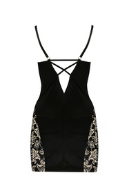 Casmir Victoria chemise Nocna komplet koszulka + stringi, black
