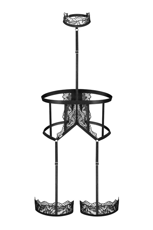 Obsessive Hersis harness Akcesoria erotyczne uprząż, black