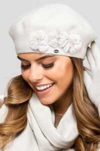 Kamea Alaska Nakrycie głowy beret, beżowy