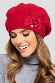 Kamea Arizona Nakrycie głowy beret, czerwony