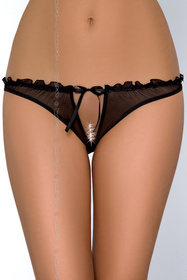 Axami V-6458 Charbon Majtki stringi, czarny