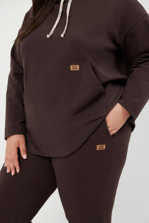 Italian Fashion Lagos dł.r. Bluza nierozpinana, brąz