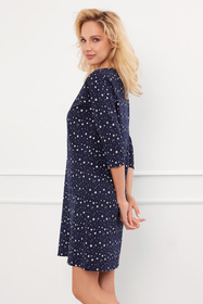 Italian Fashion Libra r.3/4 Nocna koszula, druk/granat