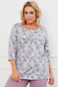 Italian Fashion Ardila r.3/4 sp.3/4 Nocna piżama, druk/wrzos