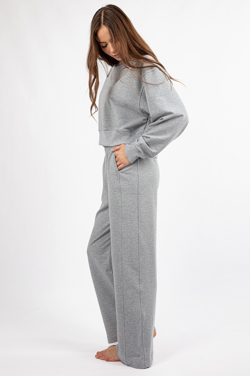 Dkaren DK-K-B23 Komplet bluza+spodnie, szary