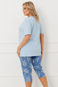 Italian Fashion Erula kr.r. 3/4 sp. Nocna piżama, niebieski/druk