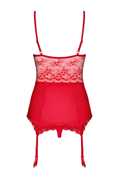 Obsessive Lovica corset Gorset sexy, czerwony