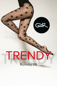 Gatta Runway 08 Wyrób pończoszniczy rajstopy, nero