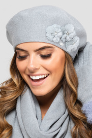 Kamea Alaska Nakrycie głowy beret, szary
