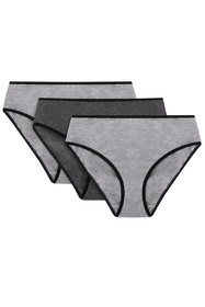 Vivisence 4016 3-pack Трусики трусики, сірий