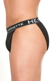 Cornette Tanga High Emotion 501/02 Majtki slipy, czarny