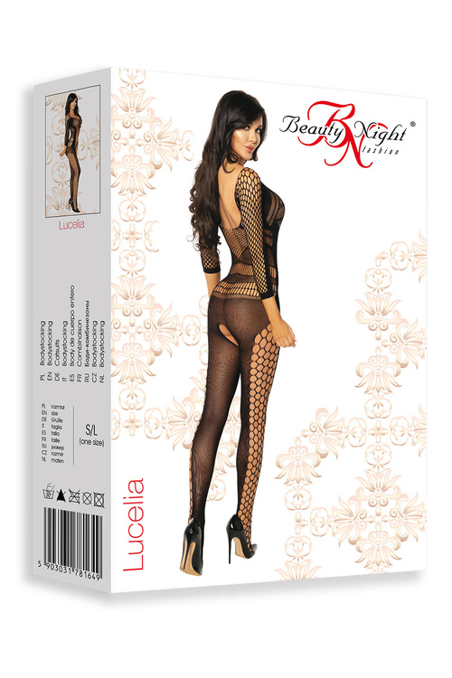 Beauty Night Lucelia bodystocking BN6589 Боді боді-стокінг, чорний