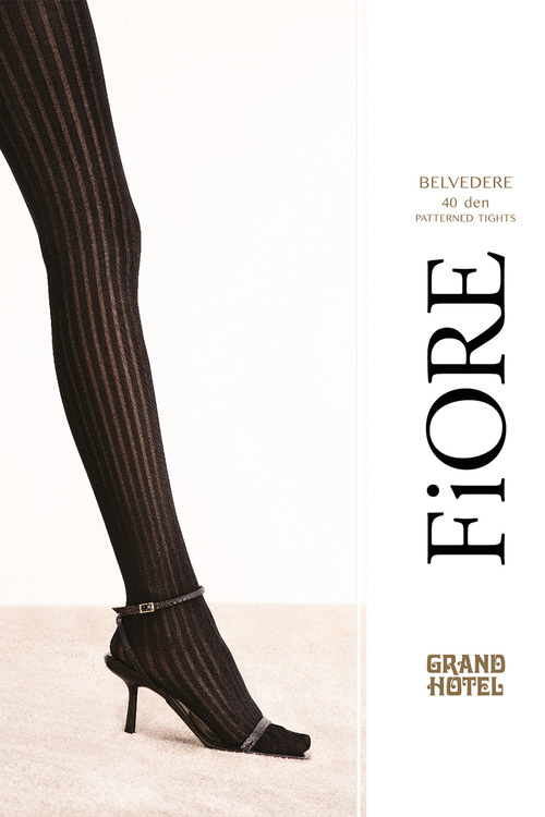 Fiore Belvedere 40 DEN G6101 Wyrób pończoszniczy rajstopy, black