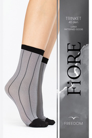 Fiore Trinket 40 DEN G1133 Wyrób pończoszniczy skarpetki, grey
