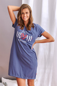Doctor Nap TCB.9900 Nocna koszula, indygo