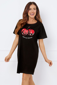 Italian Fashion Cherry kr.r. Нічна сорочка, чорний