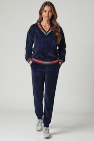 Vivisence 9201kmpl Komplet bluza+spodnie, granatowy