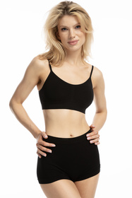 Julimex Bamboo Lounge Bra Biustonosz braletka, czarny