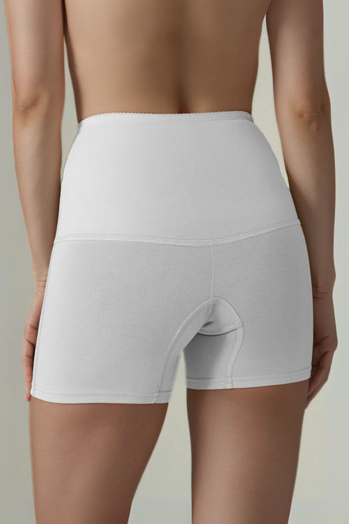 Vivisence 4102 SLIM Majtki bermudy, biały