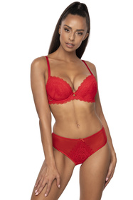 Mat 0198/11/2 Estelle Biustonosz push-up, czerwony