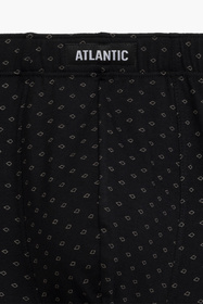 Atlantic 3MH-197 3-pak Majtki bokserki, szmaragdowy/czarny/szary