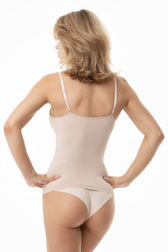 Julimex Simple Cami top bra Koszulka na ramiączkach, beżowy