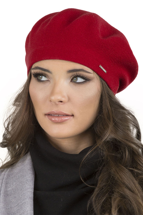 Vivisence 7005Kmpl Komplet beret+szalik, czerwony
