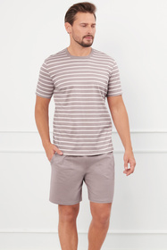 Italian Fashion Bert kr.r. kr.sp. Nocna piżama, cappuccino
