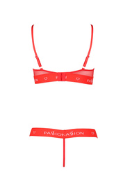 Passion Kyouka set Nocna komplet biustonosz + stringi, red