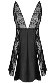 Beauty Night Delight chemise BN6627 Нічна комплект майка + стрінги, чорний