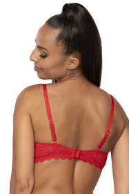 Mat 0198/11/2 Estelle Biustonosz push-up, czerwony