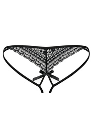 Obsessive Picantina crotchless thong Majtki stringi otwarte, czarny
