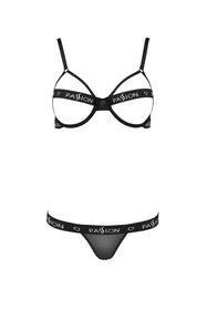 Passion Kyouka set Nocna komplet biustonosz + stringi, black
