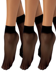 Vivisence 8300 3-pack Classic 20 DEN Wyrób pończoszniczy skarpetki, nero