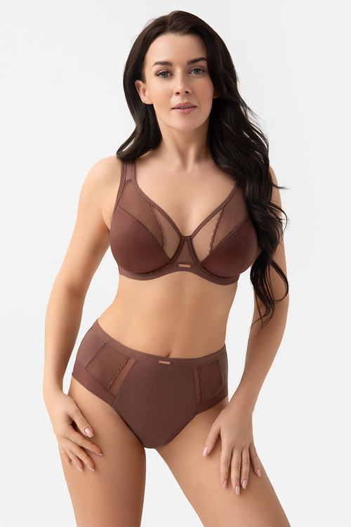 Gorsenia K441/1 Luisse Бюстгальтер м'який, коричневий
