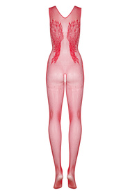 Obsessive Bodystocking N112 Body bodystocking, czerwony