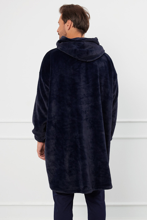 Italian Fashion Forio dł.r. Nocna szlafrok, granat