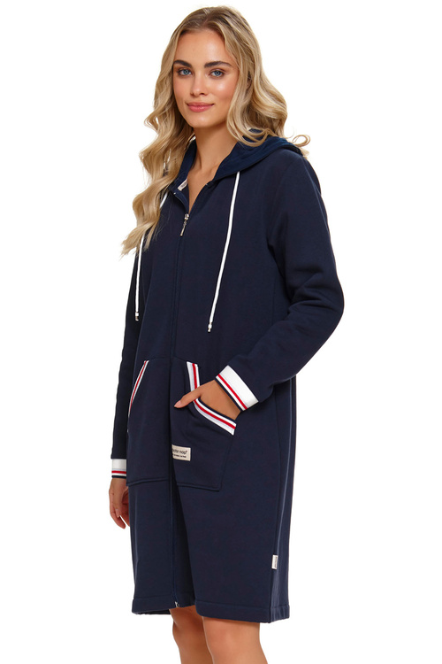 Doctor Nap SMZ.4508 Nocna szlafrok, navy blue
