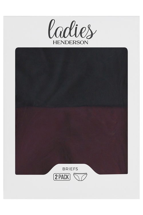 Henderson Fonza 43745 2-pak Majtki figi, black/plum