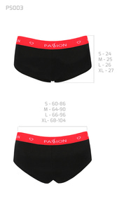 Passion PS003 Majtki szorty, black