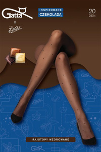 Gatta Tights 20 DEN Wyrób pończoszniczy rajstopy, dark choco
