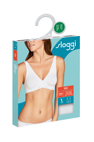 Sloggi 10198126 24/7 100 H Top Biustonosz braletka, 0003-white