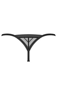 Obsessive Lune Bellis thong Трусики стрінги, чорний