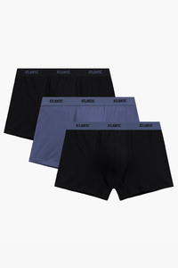 Atlantic 3MH-0111 3-pack Трусики боксерки, чорний