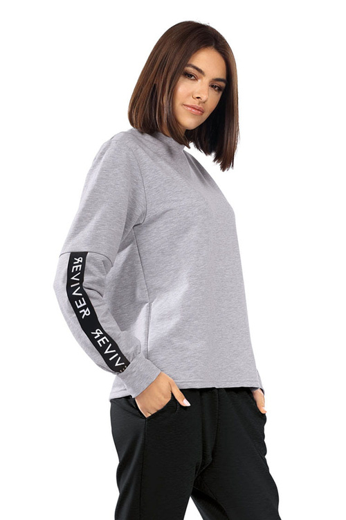 Reviver F5510 Bluza nierozpinana, szary