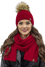 Vivisence 7041S Szalik lub apaszka szalik, czerwony